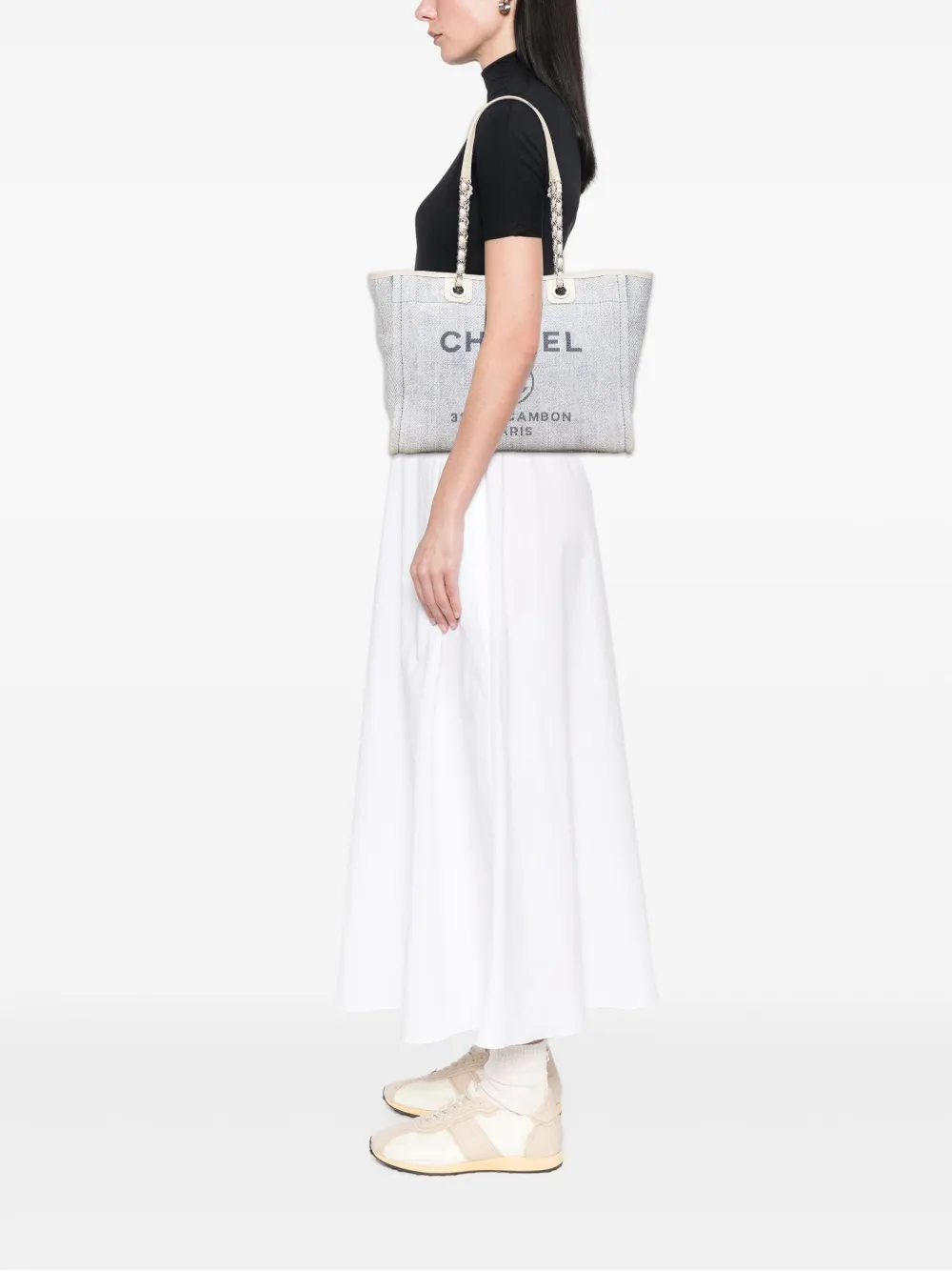 CHANEL Pre-Owned 2013-2014 Small Denim Deauville tote bag | Pre-Owned | Image 2