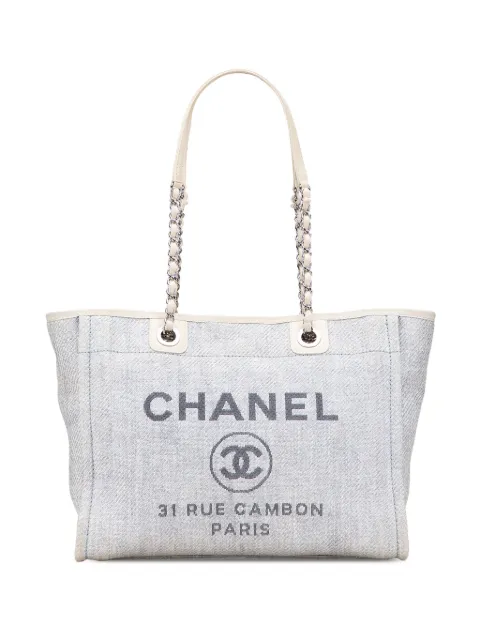 CHANEL Pre-Owned 2013-2014 Small Denim Deauville tote bag
