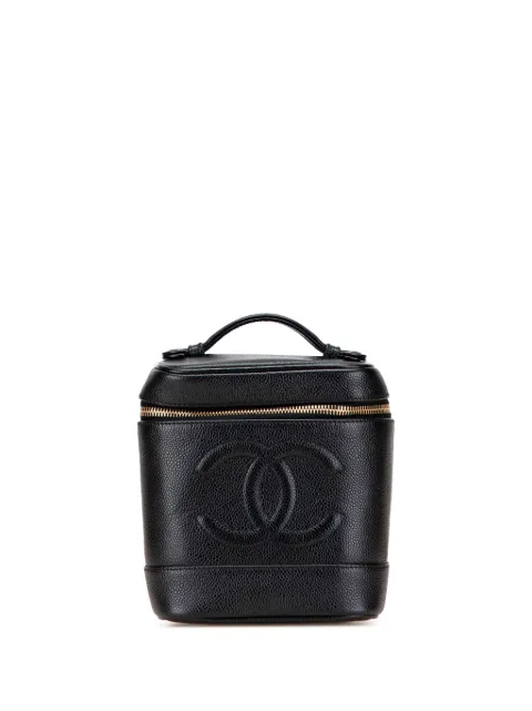 CHANEL Pre-Owned 2002-2003 CC Caviar vanity bag