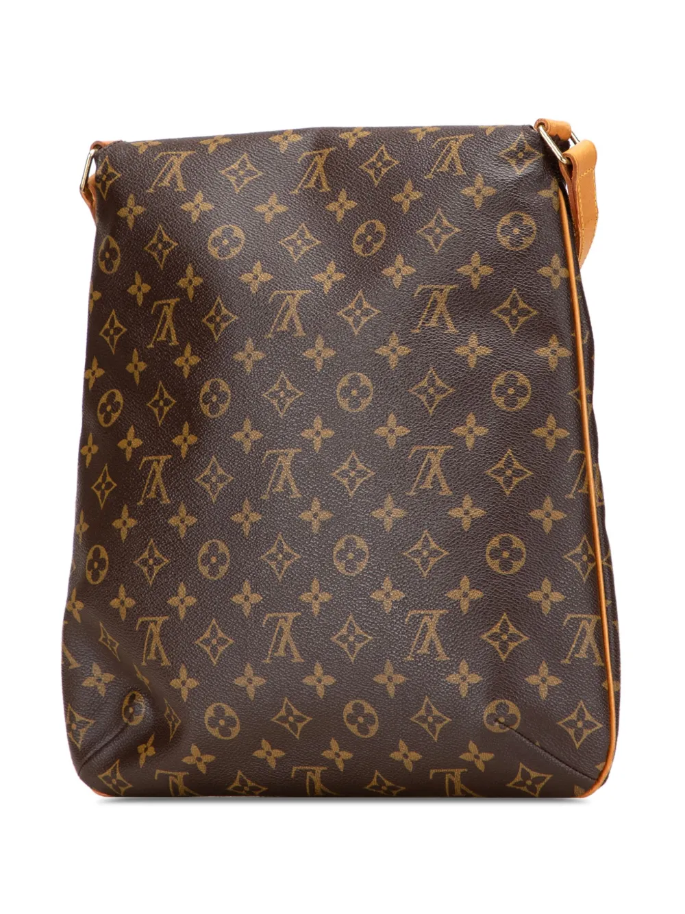 Pre-owned Louis Vuitton 1999 Monogram Musette Salsa Gm Crossbody Bag In Brown