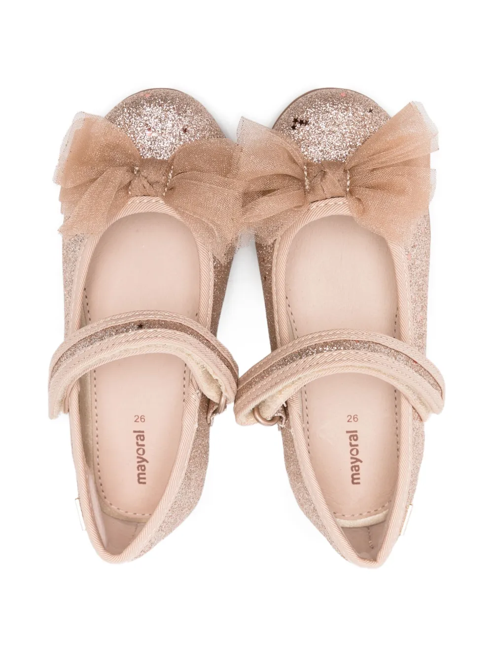 Mayoral Ballerina's met strikdetail Goud