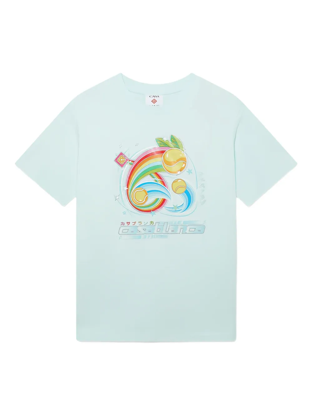 Casablanca Manga Tennis Ball Tシャツ - ブルー Casablanca Manga Tennis Ball Tシャツ - ブルー