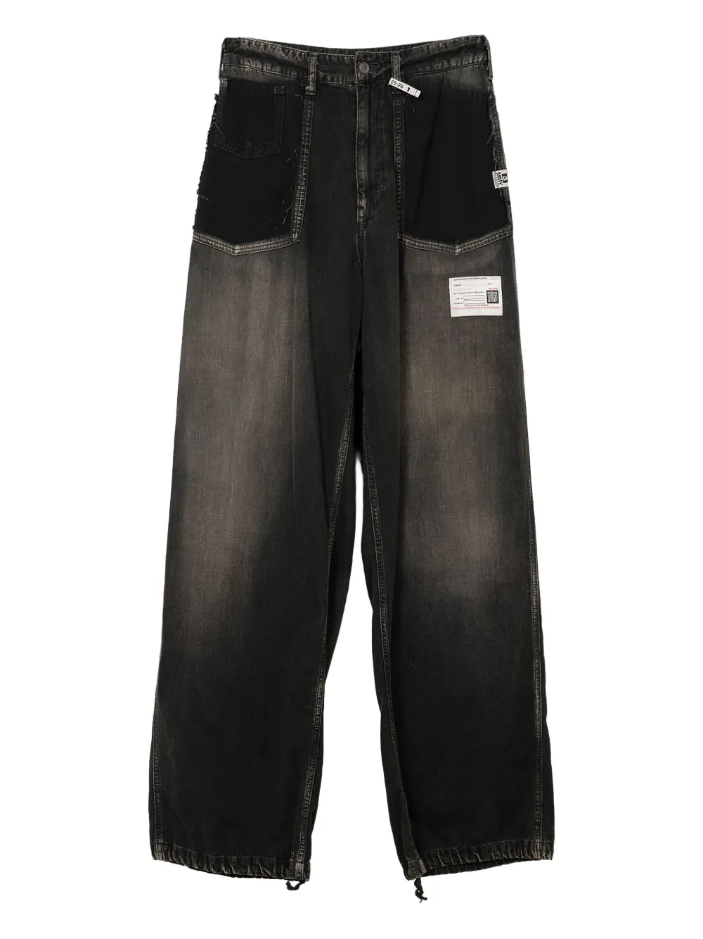 Miharayasuhiro Cut-out Pockets Jeans In Brown