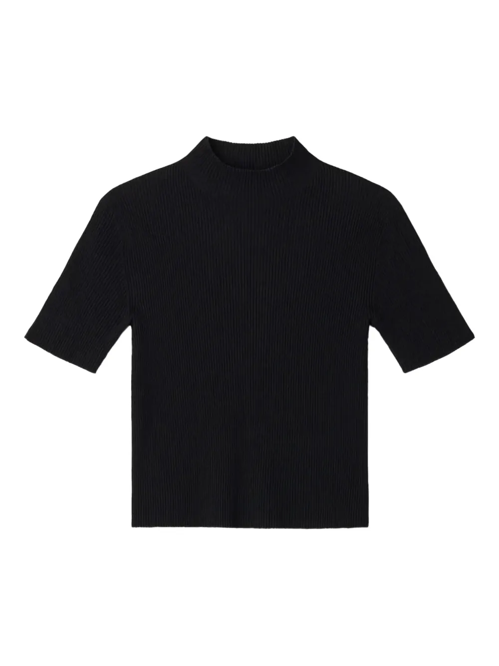 CFCL Portrait fine-ribbed T-shirt - ブラック CFCL Portrait fine-ribbed T-shirt - ブラック