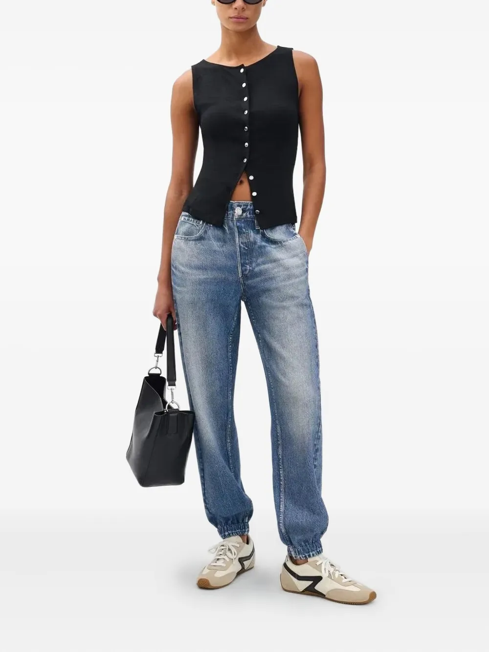 Rag & Bone Miramar Jogger Cotton Terry Sweatpant Jeans In Hillstone In Blue