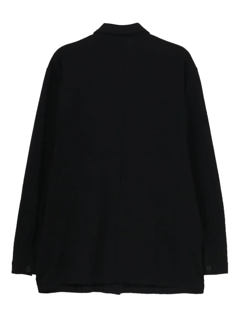 Yohji Yamamoto button-fastening patch-pocket shirt jacket | Cardigans | Image 2