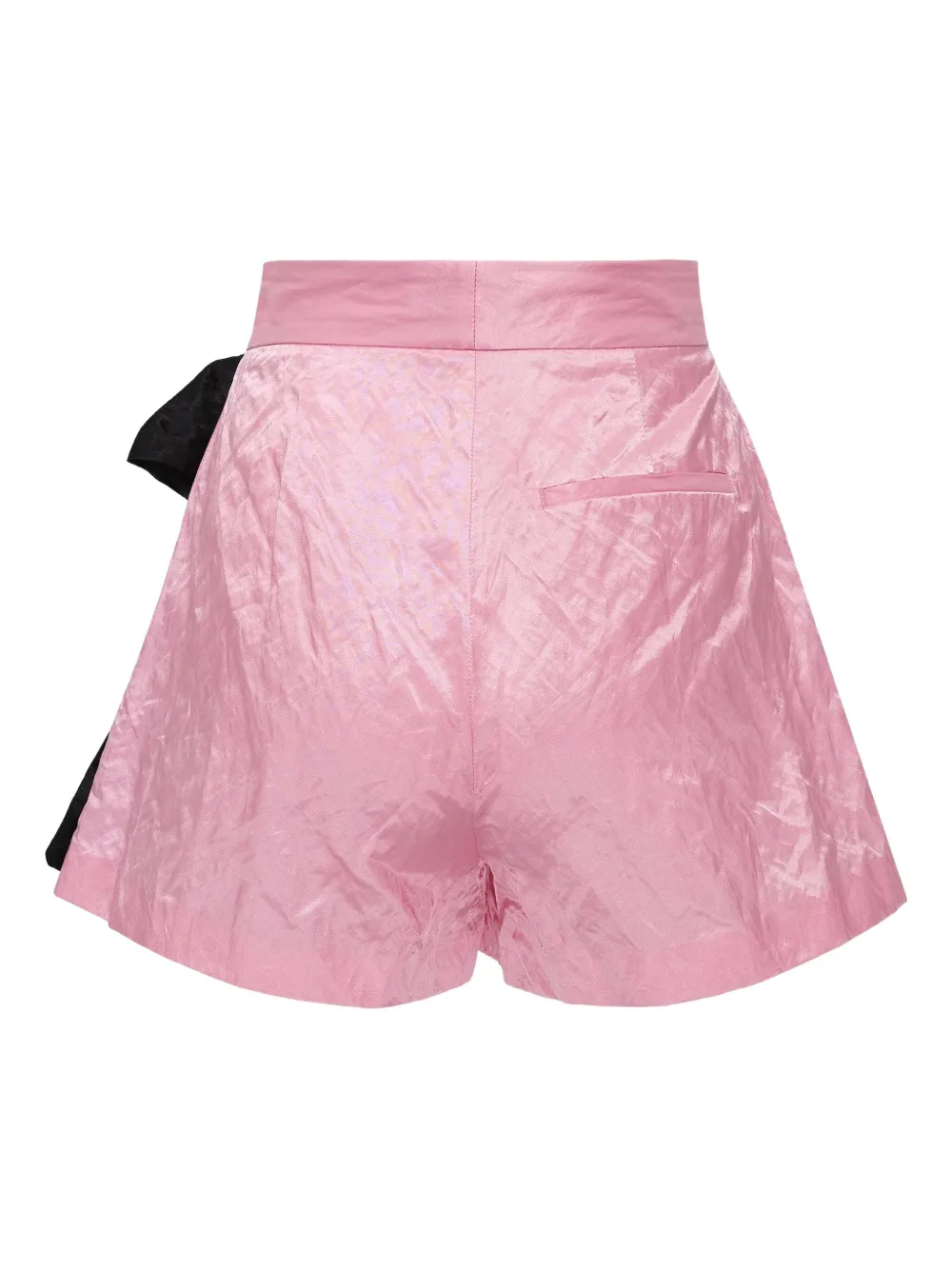 Msgm Bow-detail Shorts In Pink
