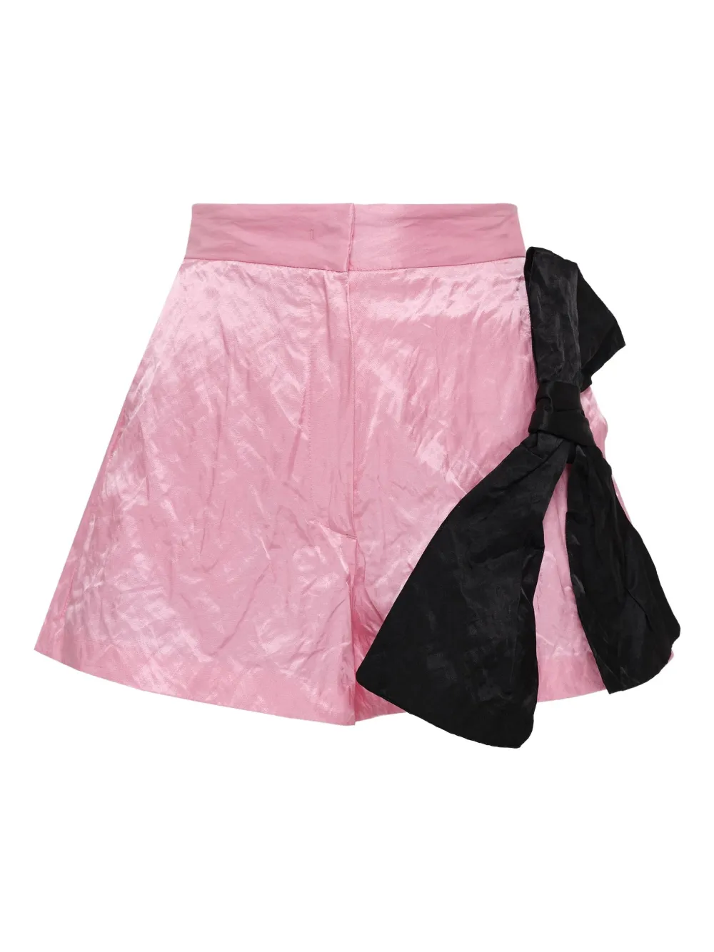 Msgm Bow-detail Shorts In Pink
