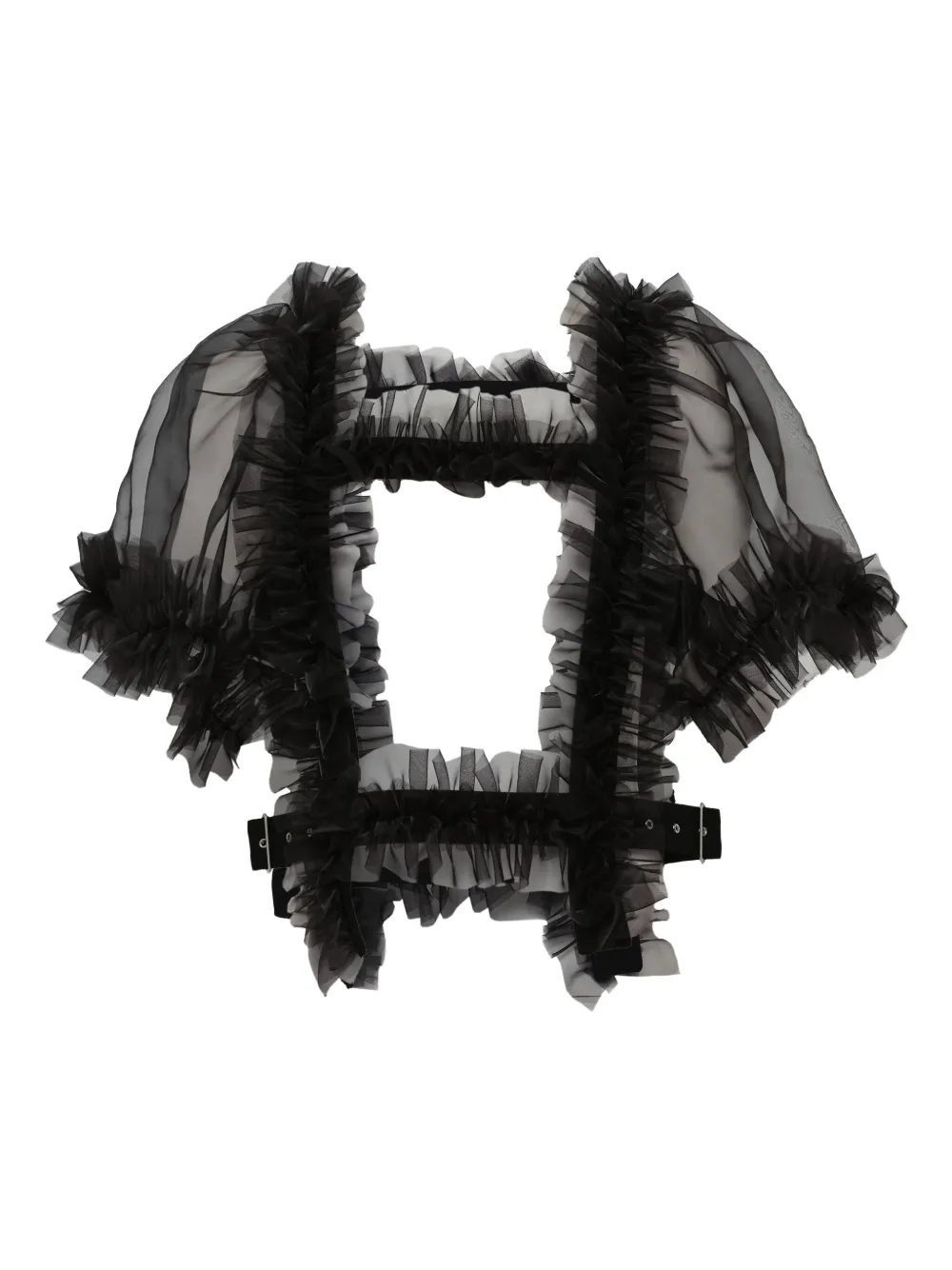 Noir Kei Ninomiya ruffled organdy vest | Waistcoats & Gilets | Image 2