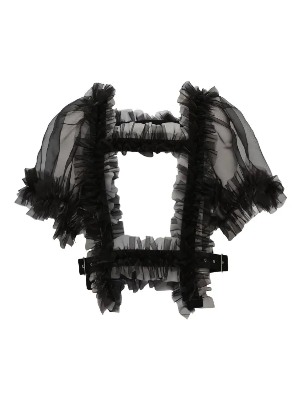 Noir Kei Ninomiya ラッフル トップ | ブラック | FARFETCH JP Noir Kei Ninomiya ラッフル トップ | ブラック | FARFETCH JP