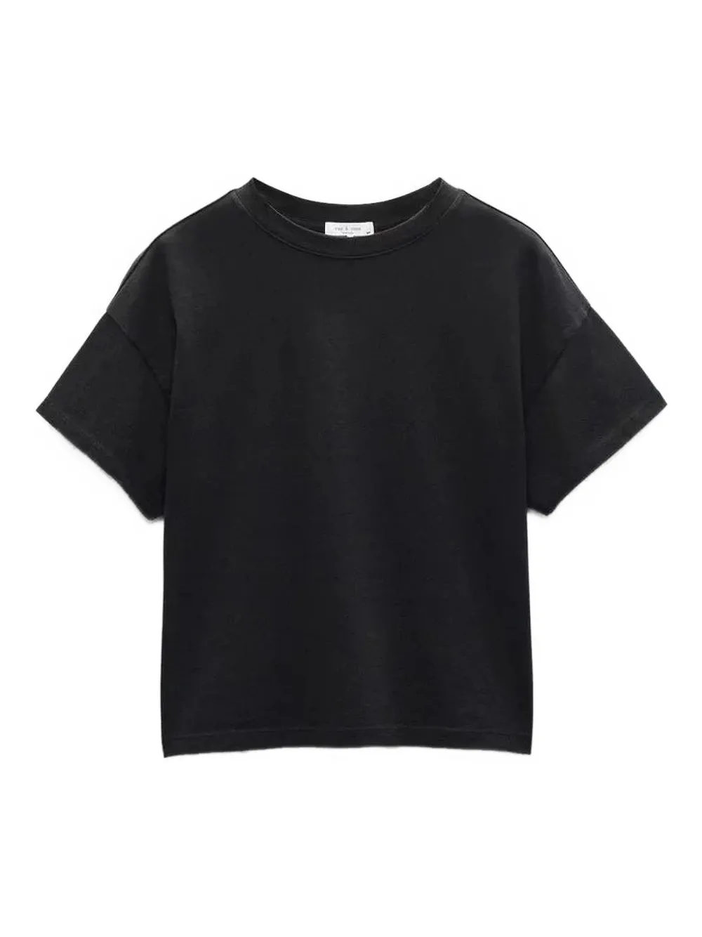 Rag & Bone Kelly Boxy Jcotton T-shirt In Black