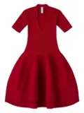 CFCL stand-up collar dress - Red