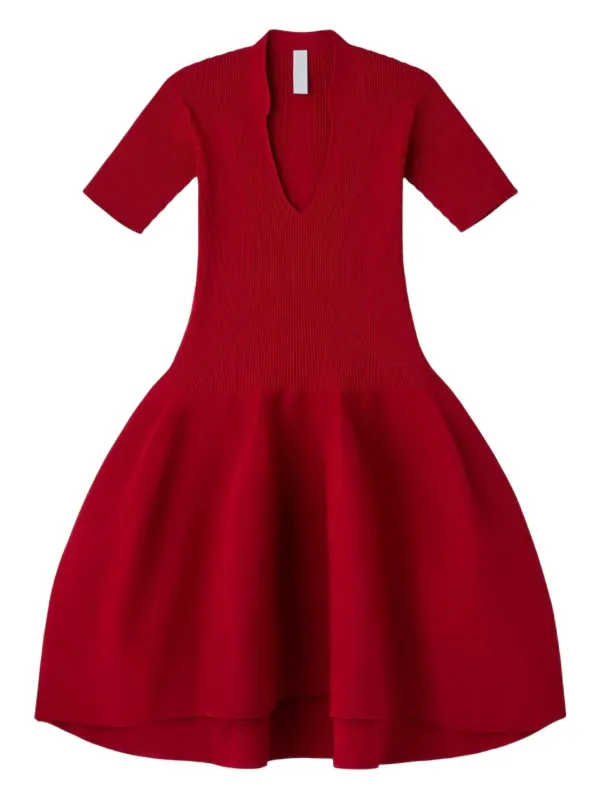 CFCL スタンドカラー ドレス | レッド | FARFETCH JP