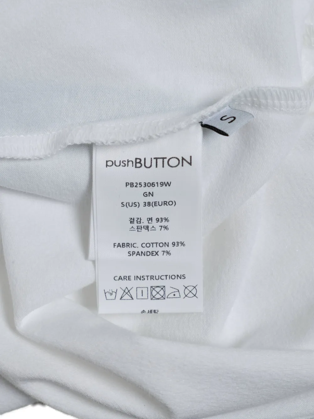 Pushbutton Logo-print T-shirt In White