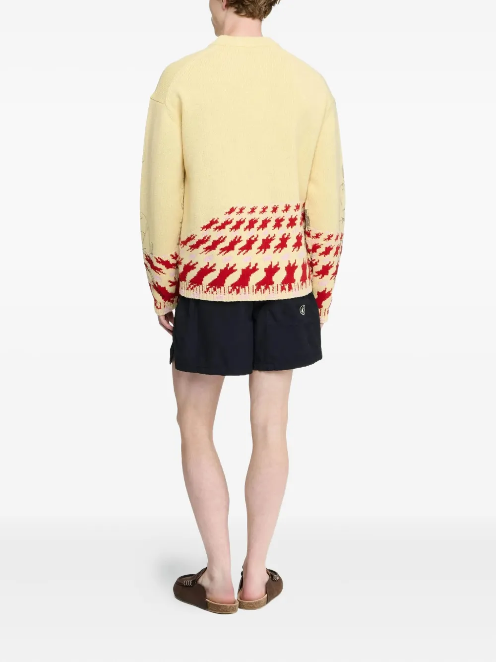 Jw Anderson Illustration-embellishment Sweater In Yellow