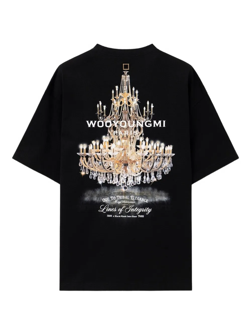 Wooyoungmi chandelier-print T-shirt - Zwart