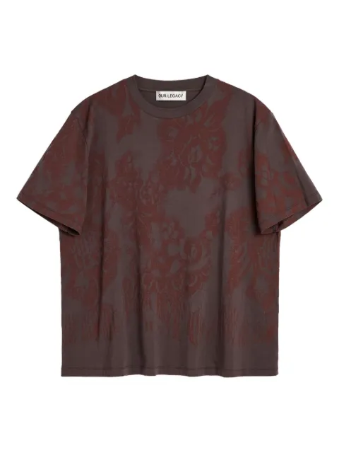 OUR LEGACY Box floral-print T-shirt