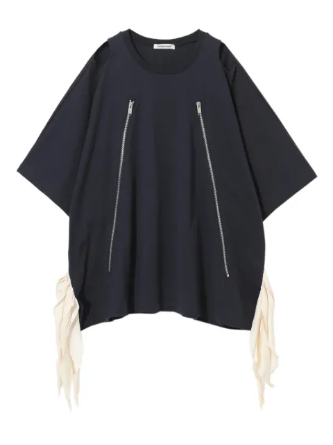Undercover zipper-embellishment tie-detail t-shirt