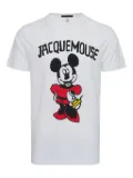 Black Score Mickey Mouse-print t-shirt - White
