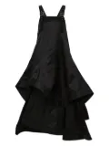 Noir Kei Ninomiya layered pinafore midi dress - Black