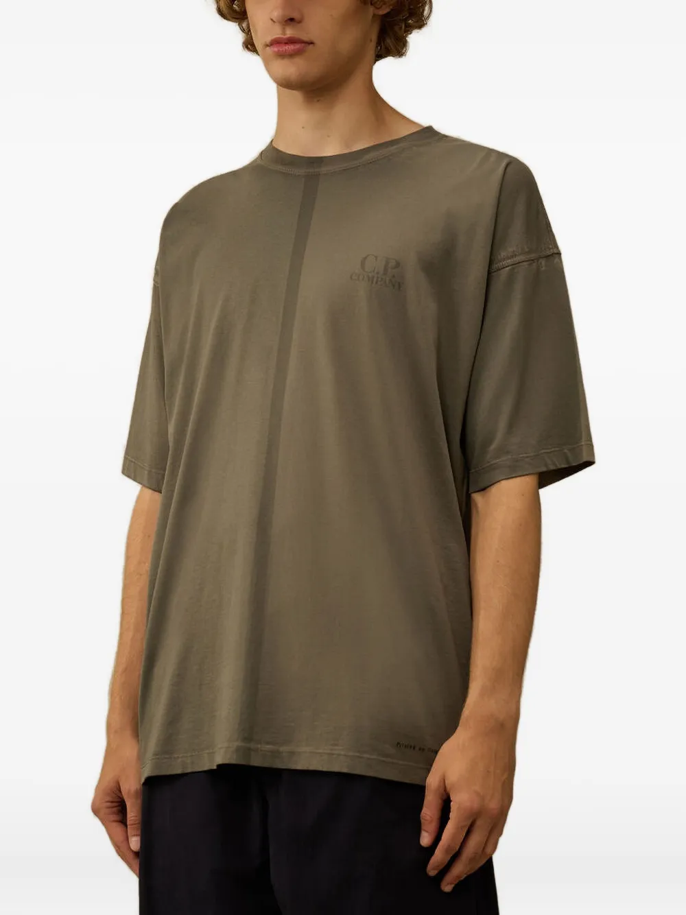 C.P. Company T-shirt met logoprint - Bruin