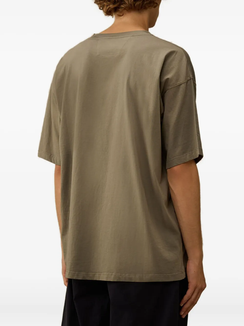 C.P. Company T-shirt met logoprint Bruin