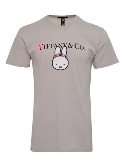 Black Score bunny-crown T-shirt