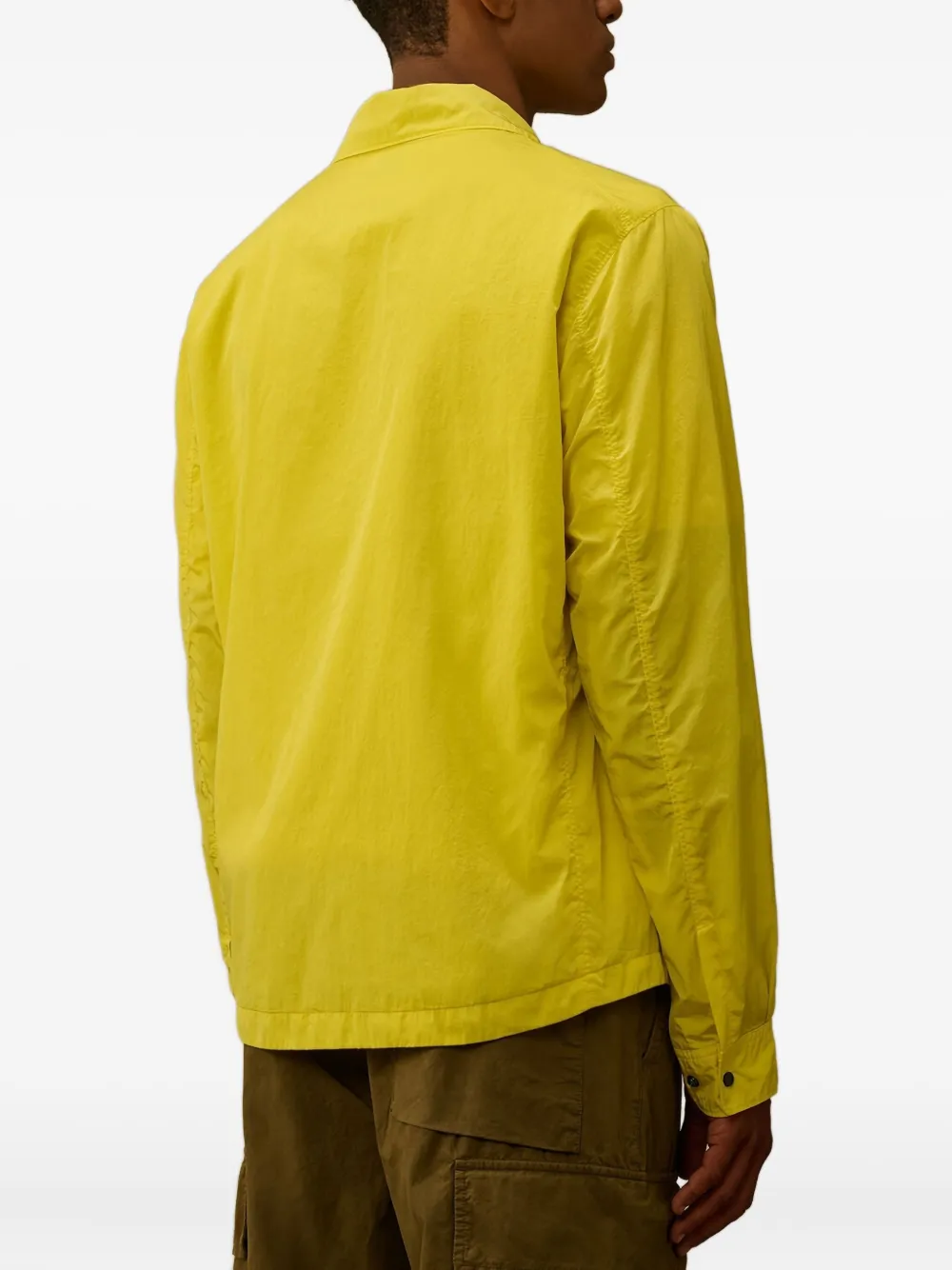 C.P. Company Chrome-R shirtjack met rits Geel