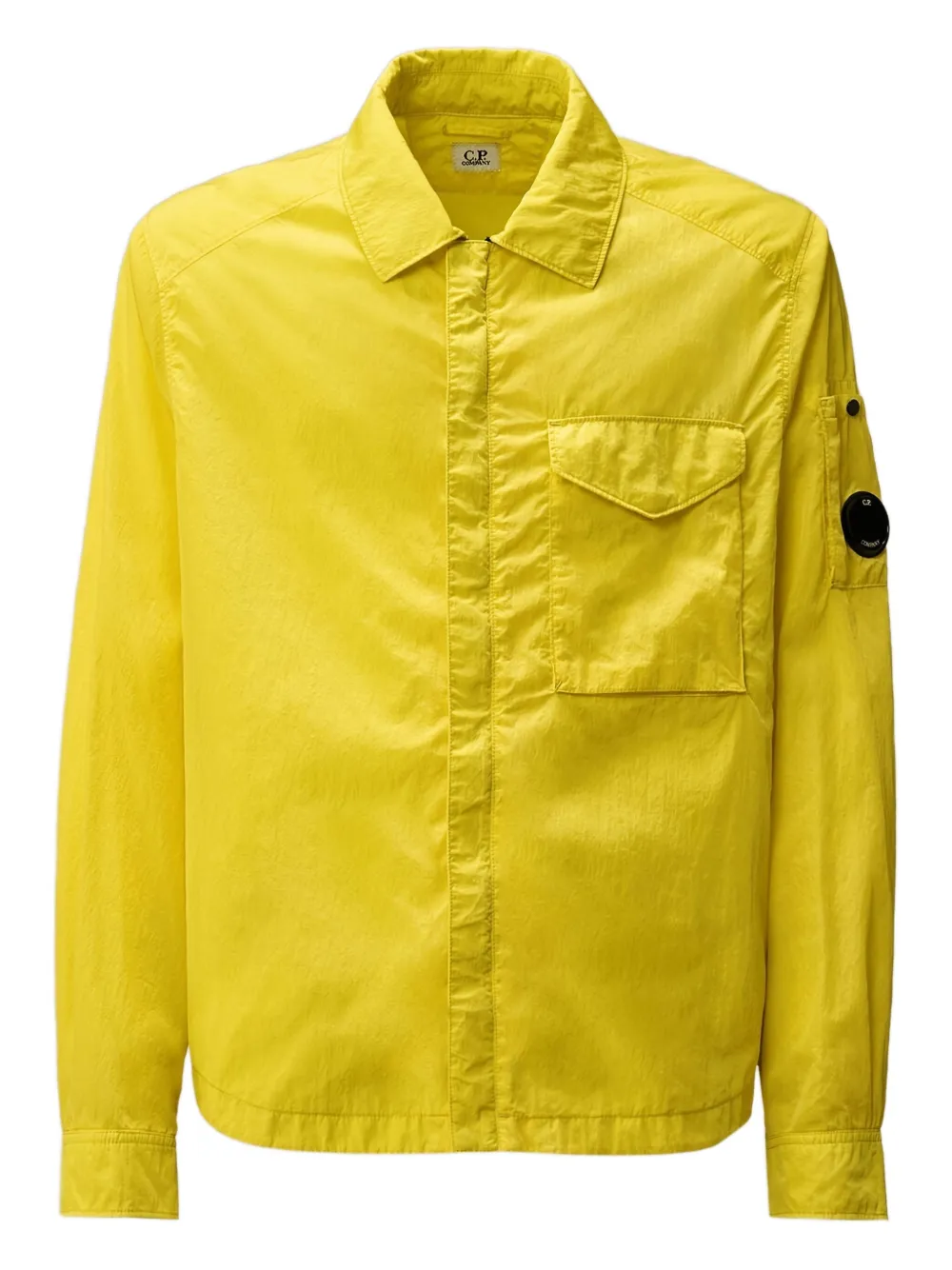 C.P. Company Giacca-camicia Chrome-R Lens con zip - Giallo