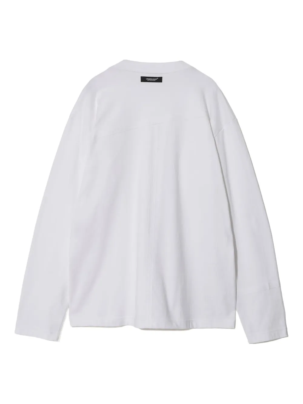 Undercover T-shirt met lange mouwen en zoomdetail - Wit