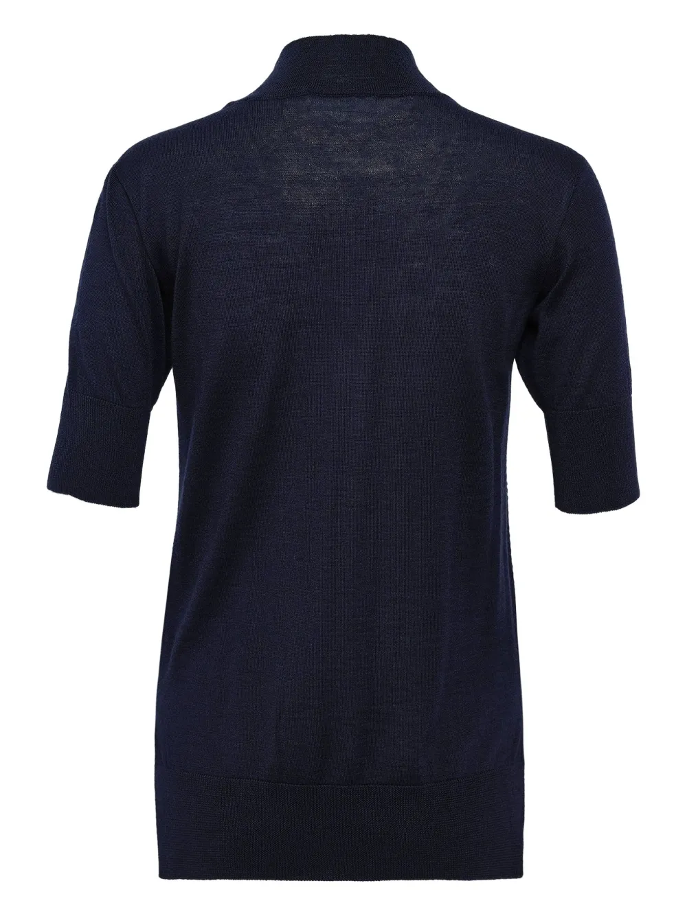 Jil Sander high-neck short-sleeve sweater Blauw