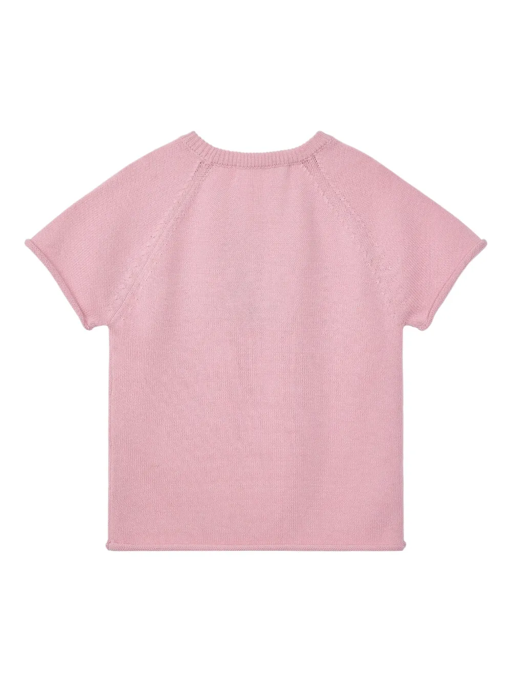 Rest&recreation Raglan-sleeve Jacquard T-shirt In Pink