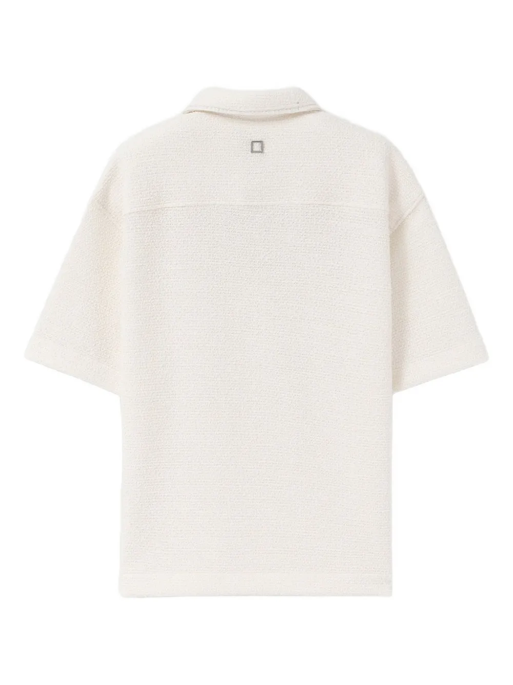 Wooyoungmi knit polo shirt - Wit