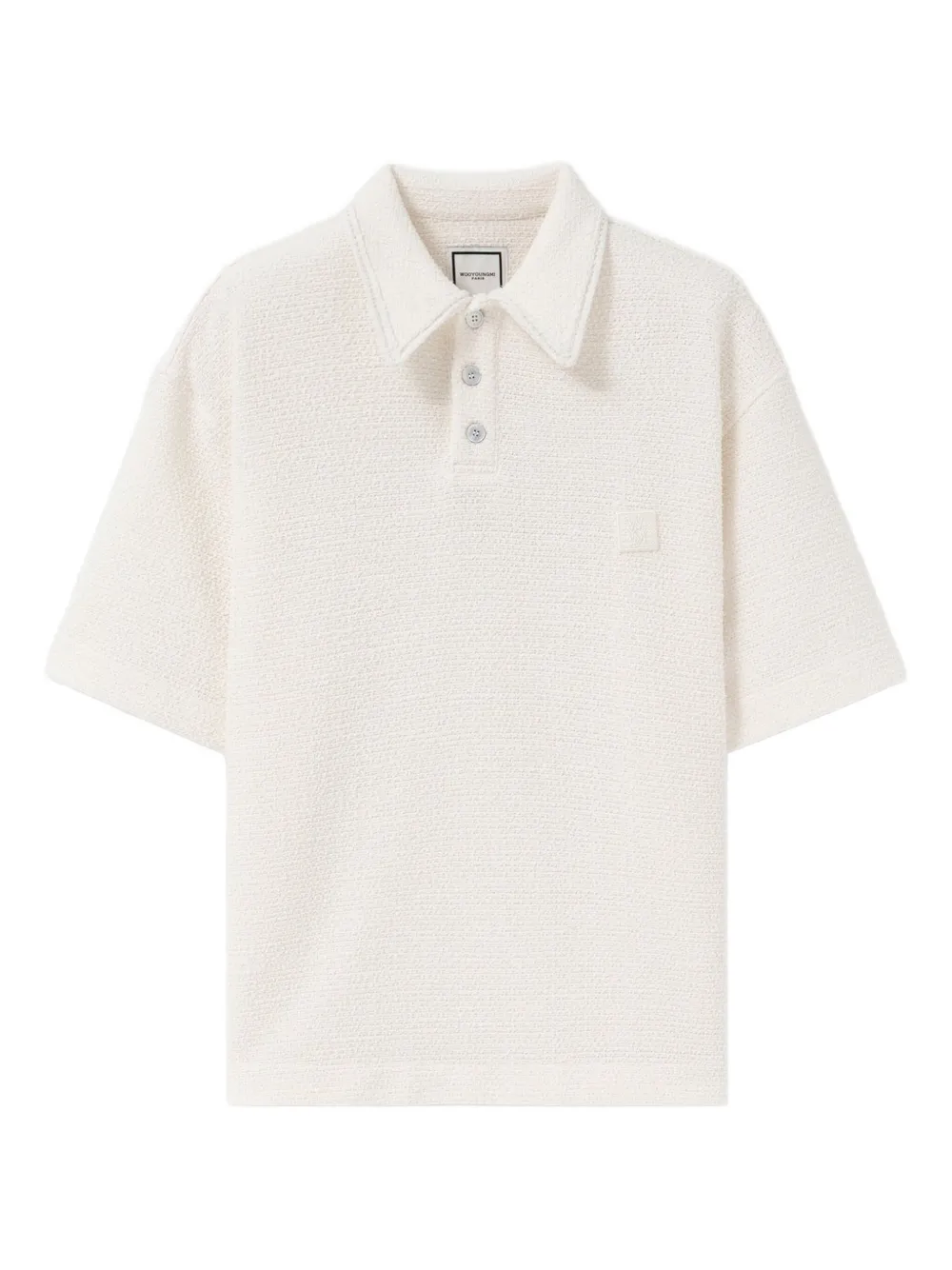 Wooyoungmi playera tipo polo de tejida | blanco | Image 1