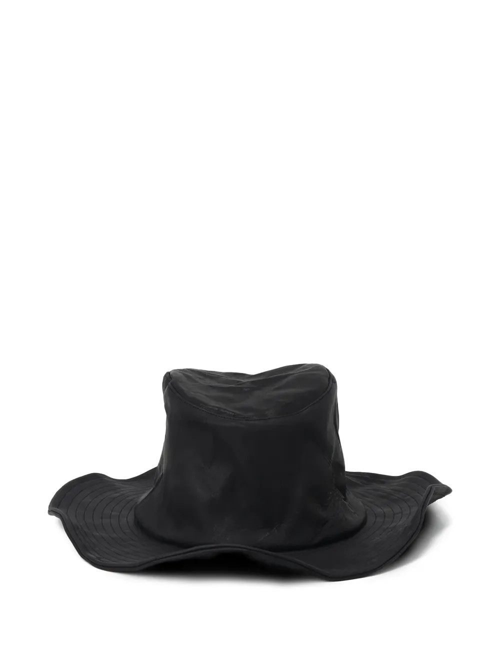 Yohji Yamamoto Ten Gallon leather hat | Black | Image 1