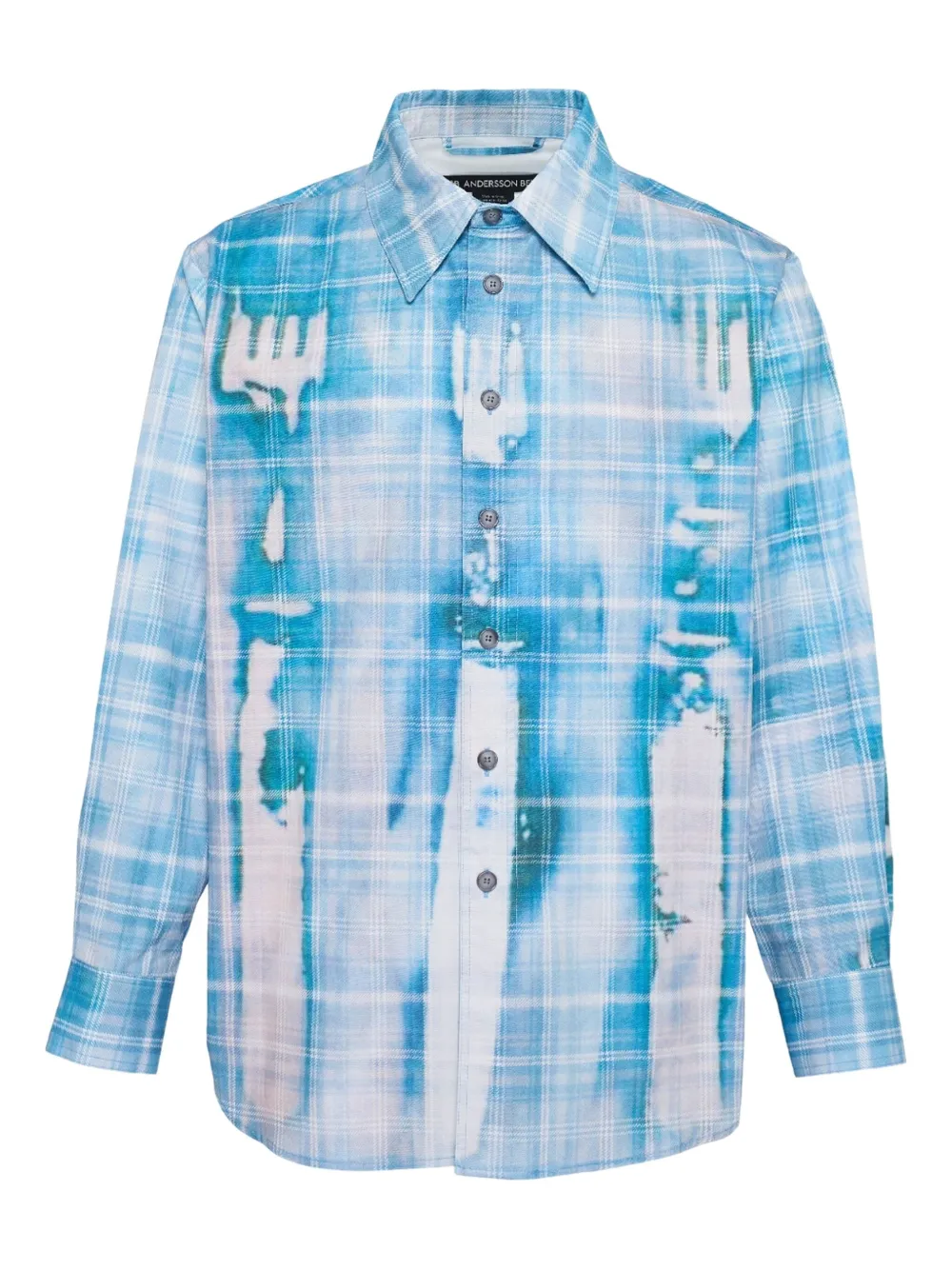 Andersson Bell trompe-l'oeil check shirt | Blue | Image 1