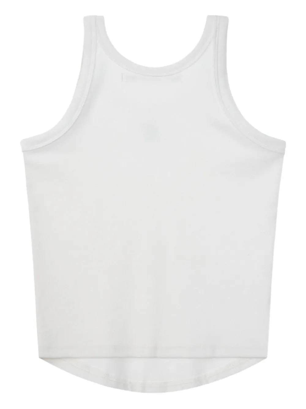 Rest&recreation Racerback Curved-hem Tank Top In White