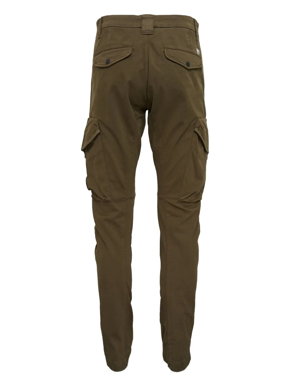 C.P. Company cargo stretch satin trousers - Groen