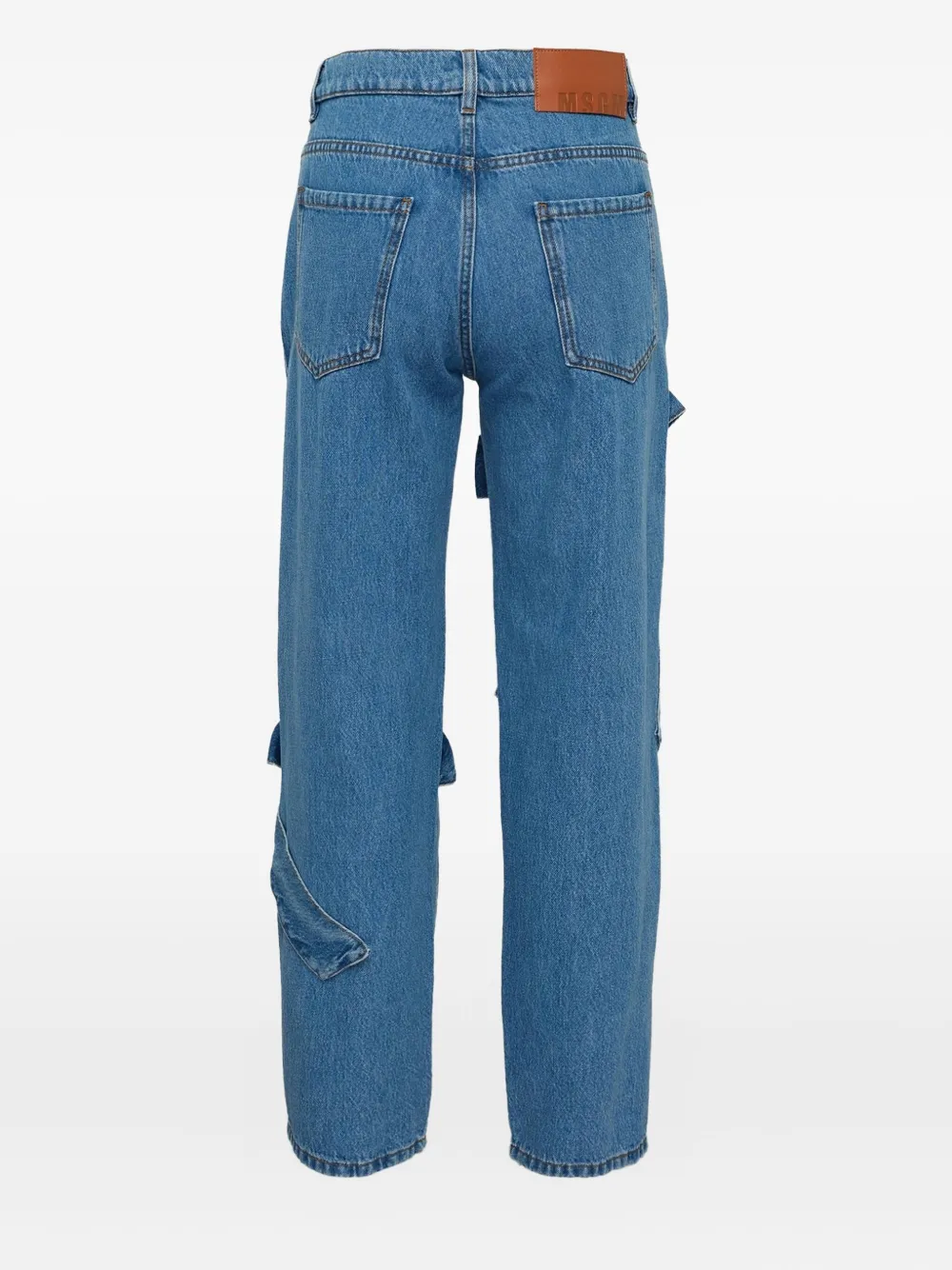 MSGM knot-detail jeans - Blauw