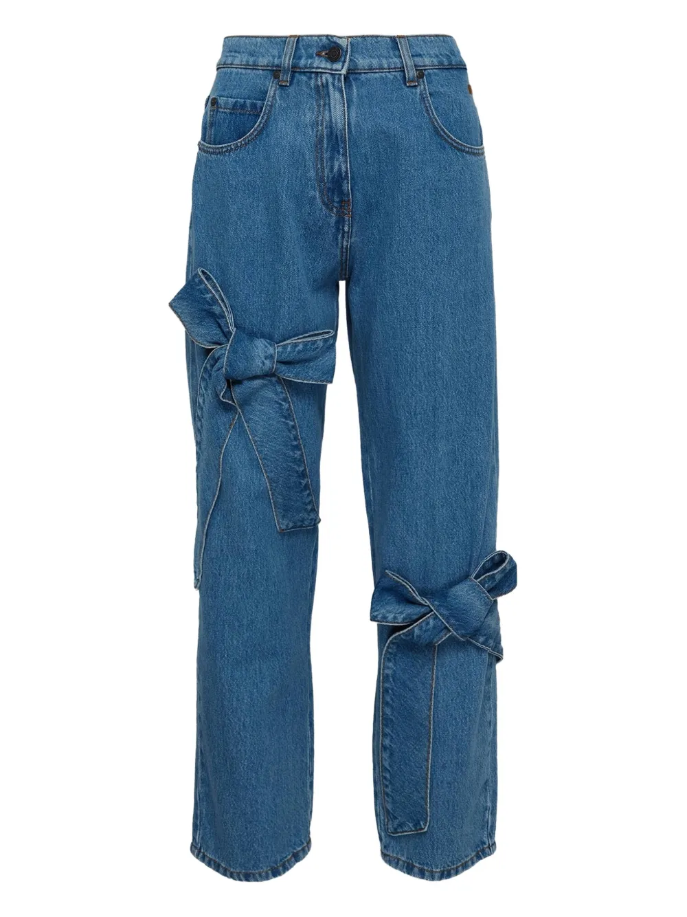 MSGM knot-detail jeans | Blue | Image 1