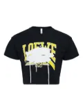 Black Score logo-print T-shirt