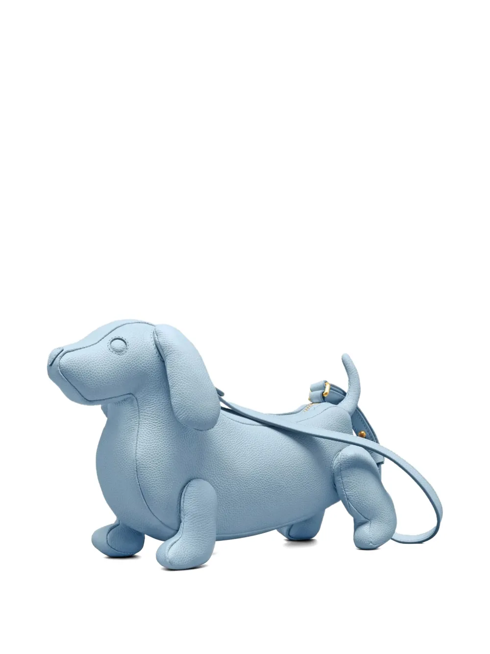 Thom Browne Hector Baguette Dachshund Shoulder Bag In Blue