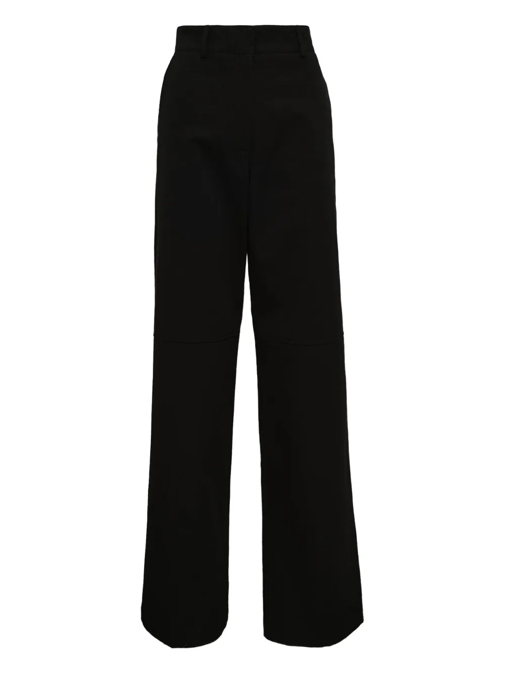 Msgm Logo-detail Trousers In Black