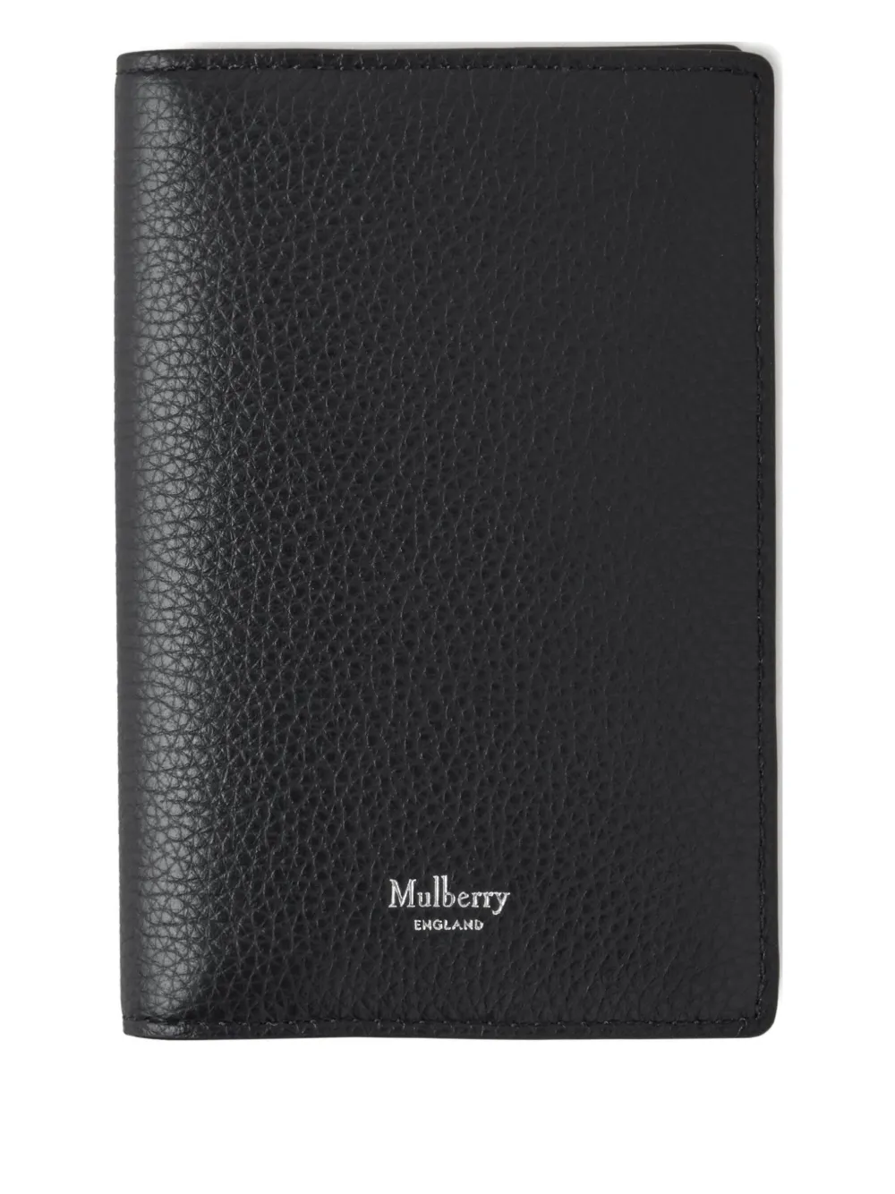 Mulberry Classic Leather Passport Cover In Black