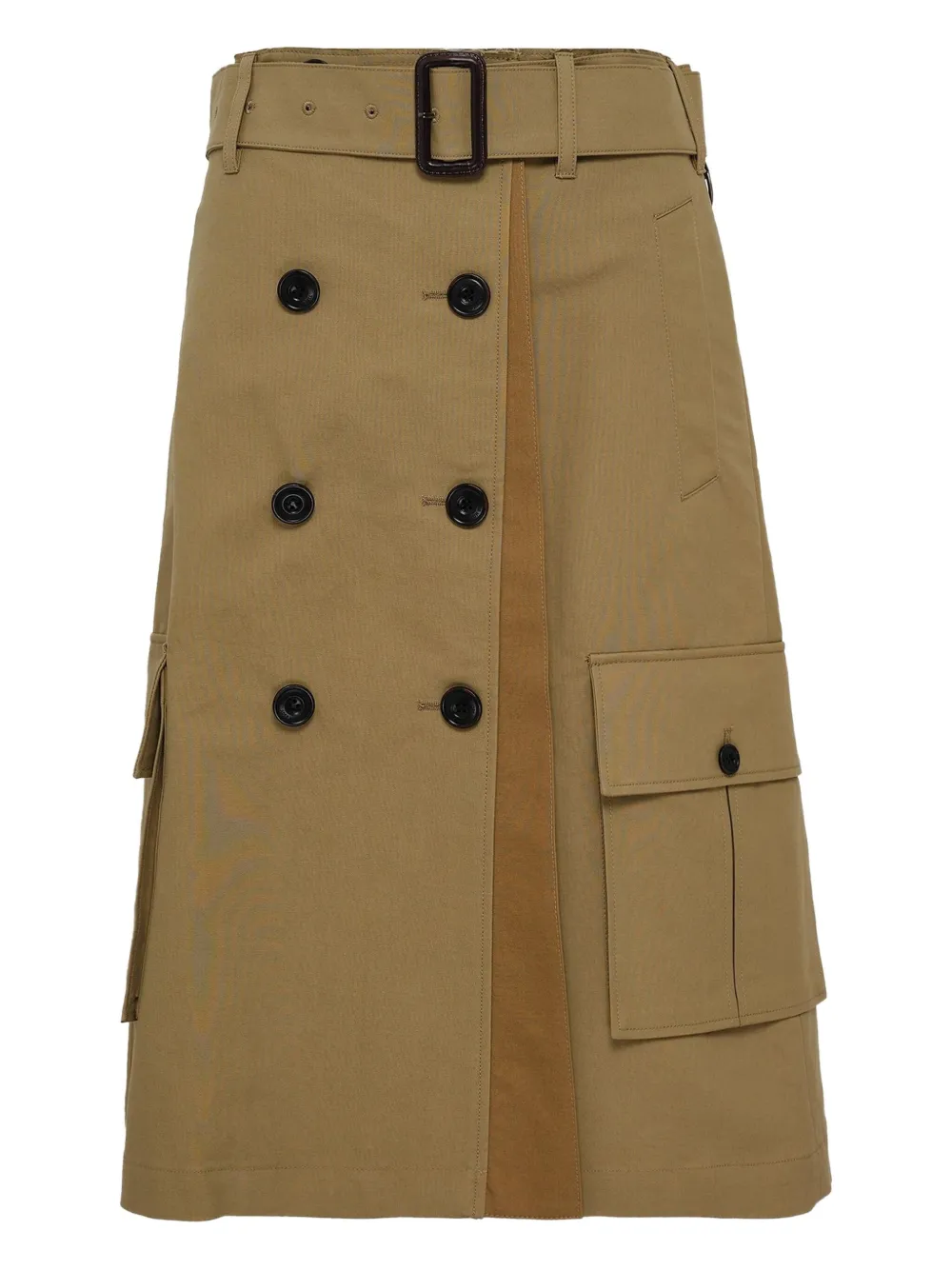 Andersson Bell belted pleated midi skirt | Brown | Image 1