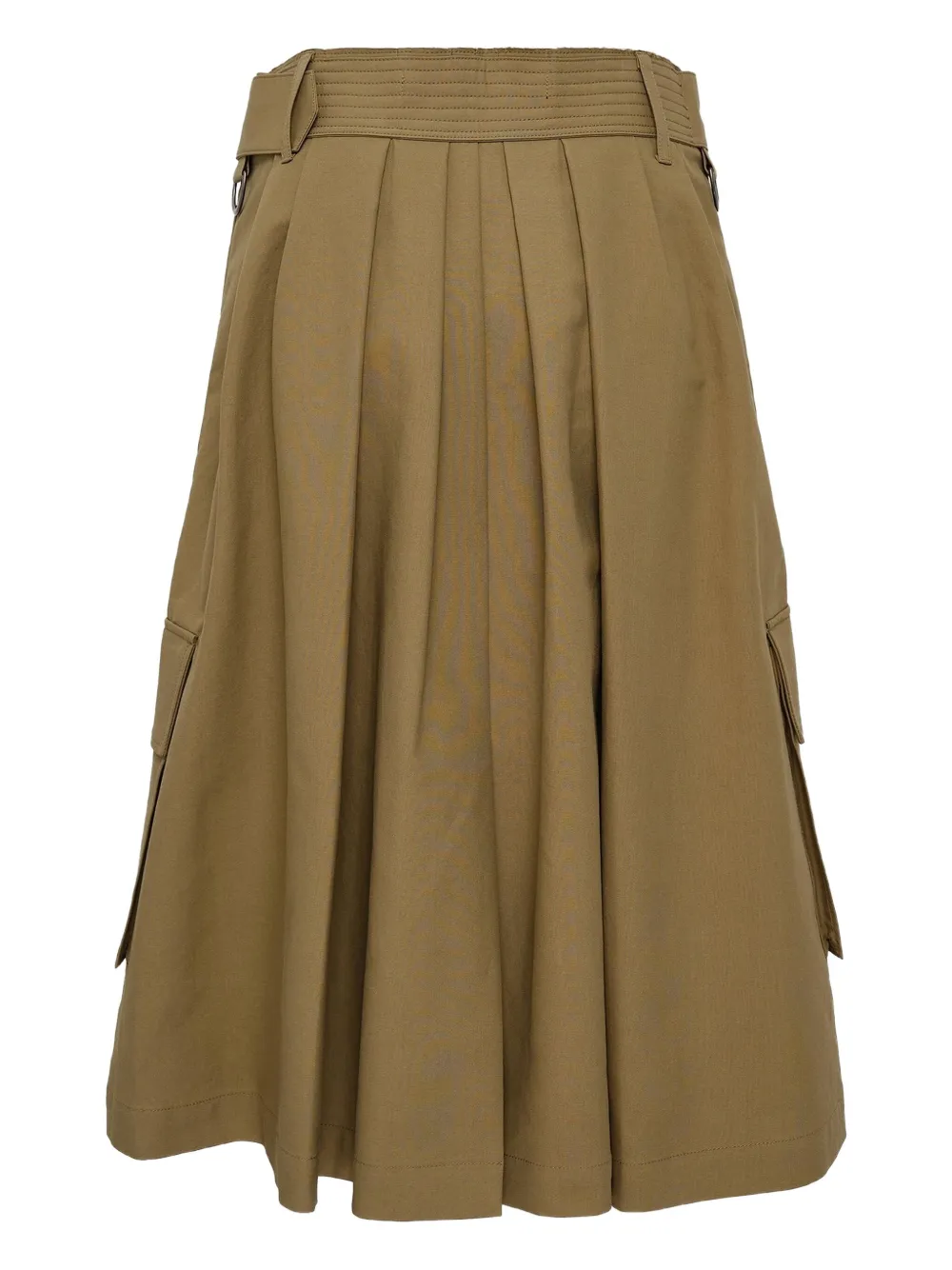 Andersson Bell belted pleated midi skirt - Bruin