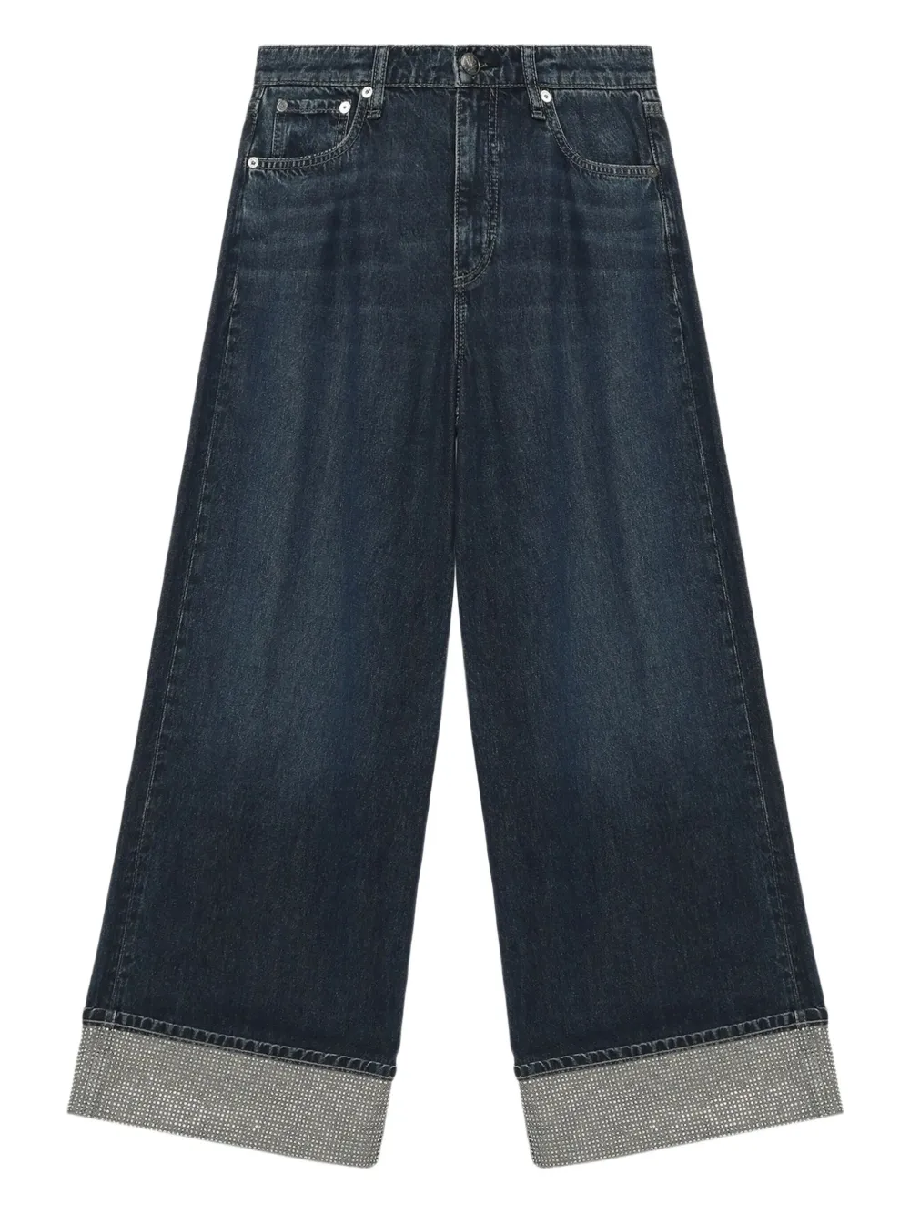Rag & Bone Sofie Embellished Jeans In Blue