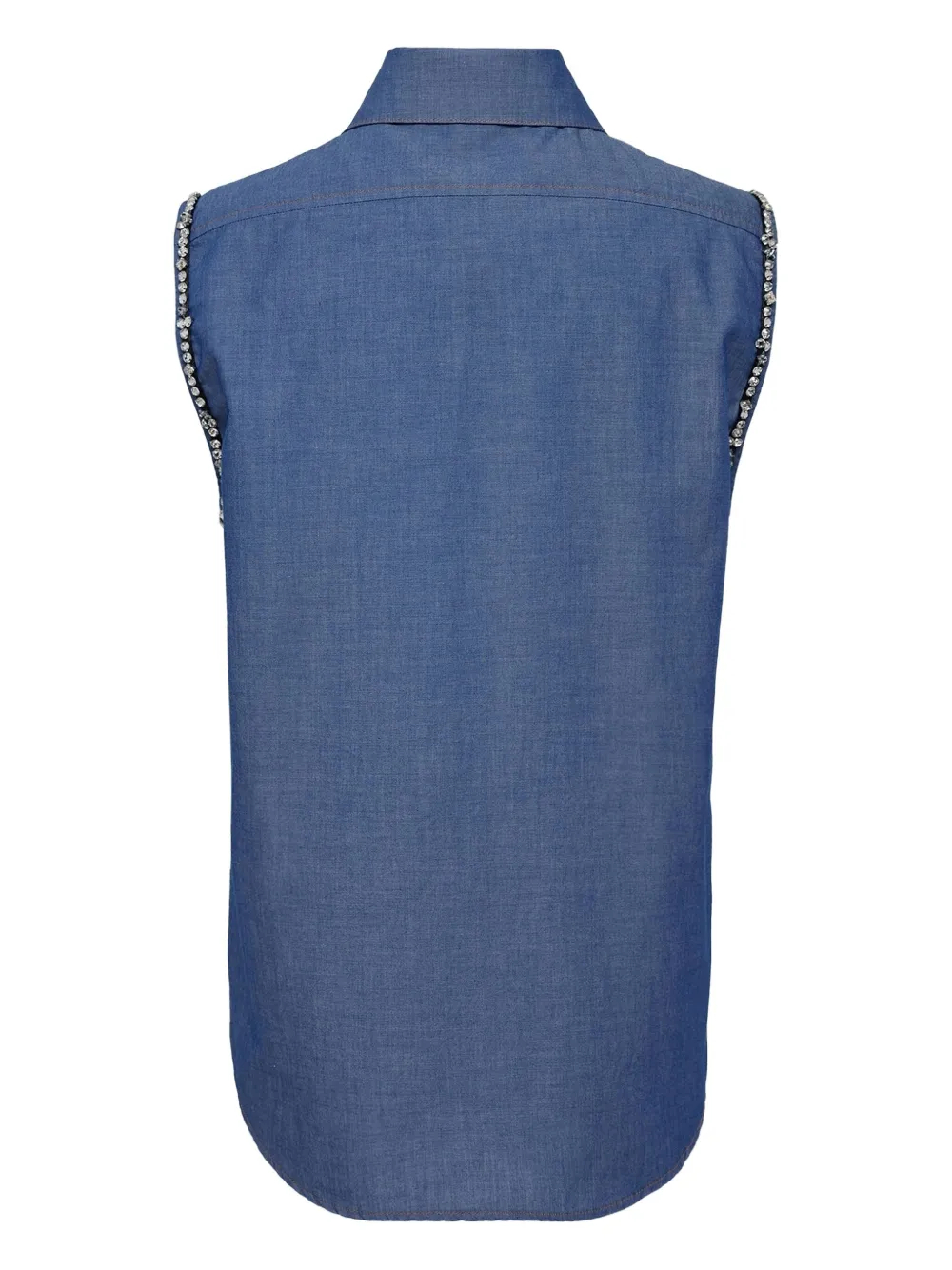 Nº21 Top verfraaid met kristallen - Blauw