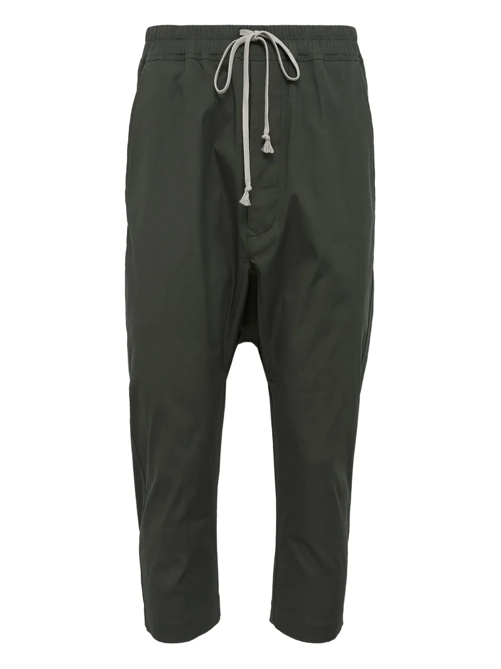 Rick Owens Drawstring Pocket Trousers In Green