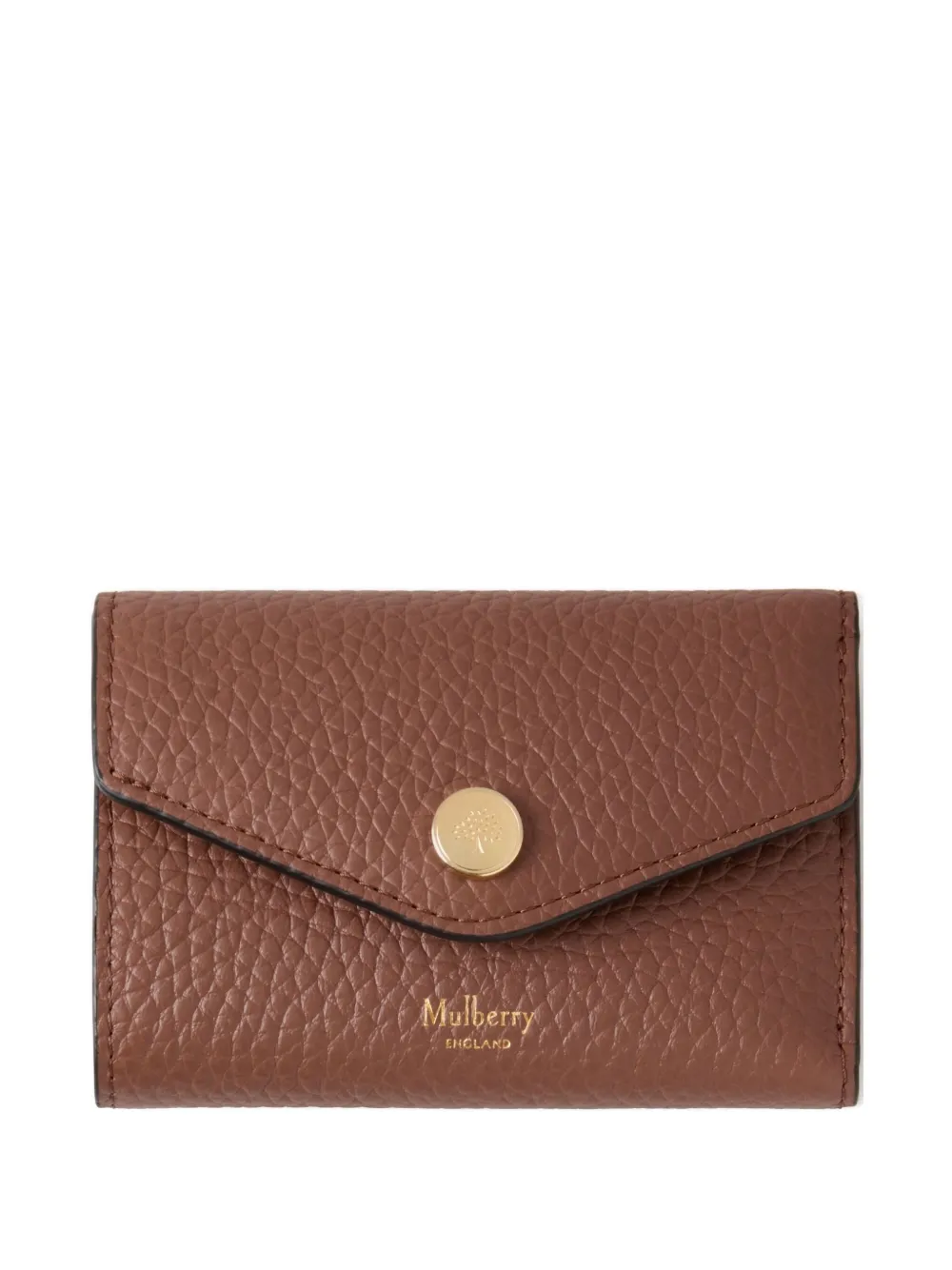 Mulberry Logo-print Wallet In Brown